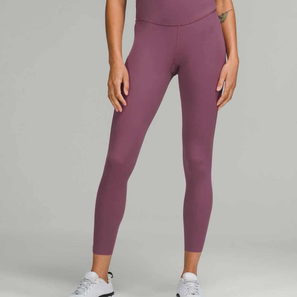 Lululemon Align High-Rise Pants in the color Vintage Plum 25” inseam